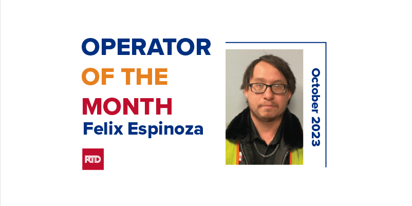 Felix Espinoza - Operator of the Month for October 2023
