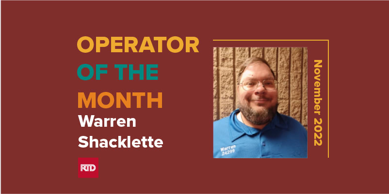 Warren Shacklette - Operator of the Month for November 2022
