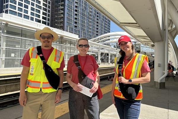 Photo of the RTD Impact Team Employees at Union Station