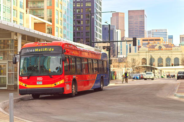 Free MallRide bus parked at Denver Union Station thumbnail