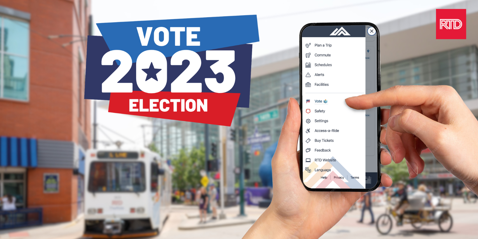 RTD provides connections to voting poll sites and ballot drop boxes