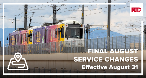 RTD August service changes include adjustments for upcoming Downtown ...